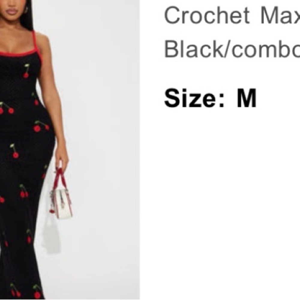 Fashion Nova Black Cherry Maxi Dress